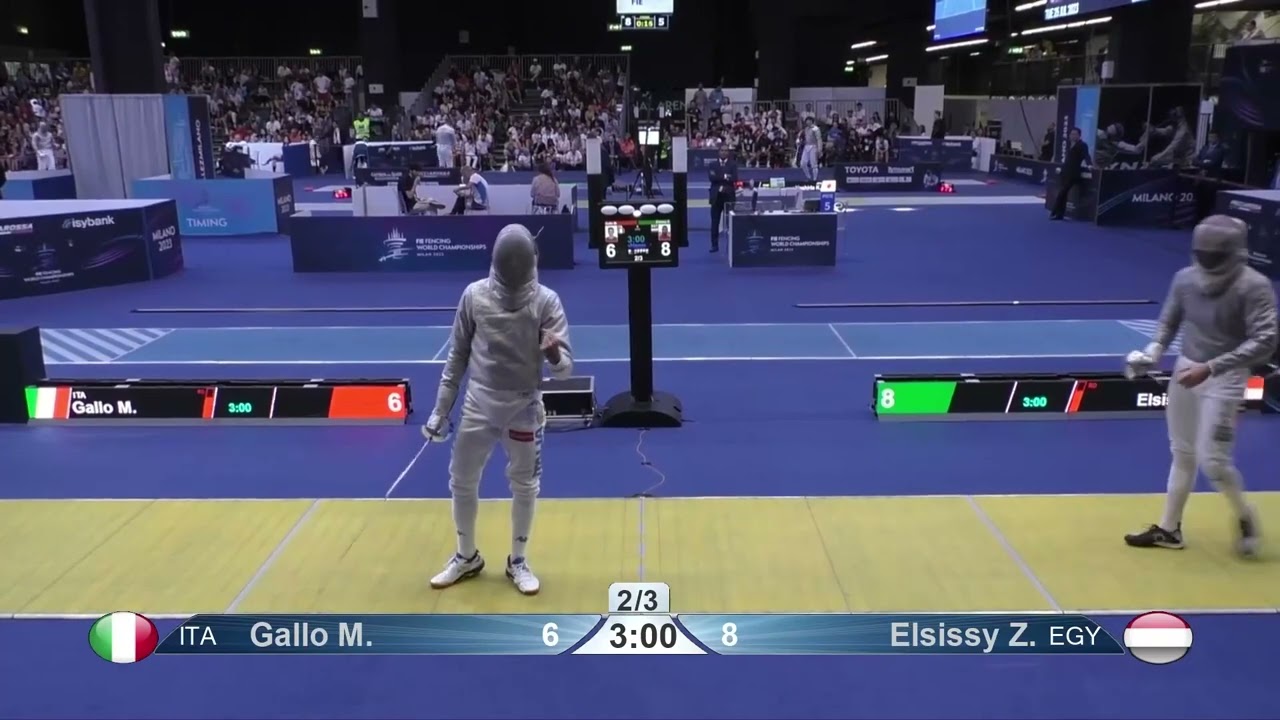 World Championships 2023 SMS - L8 - Michele Gallo ITA v Ziad Elsissy EGY