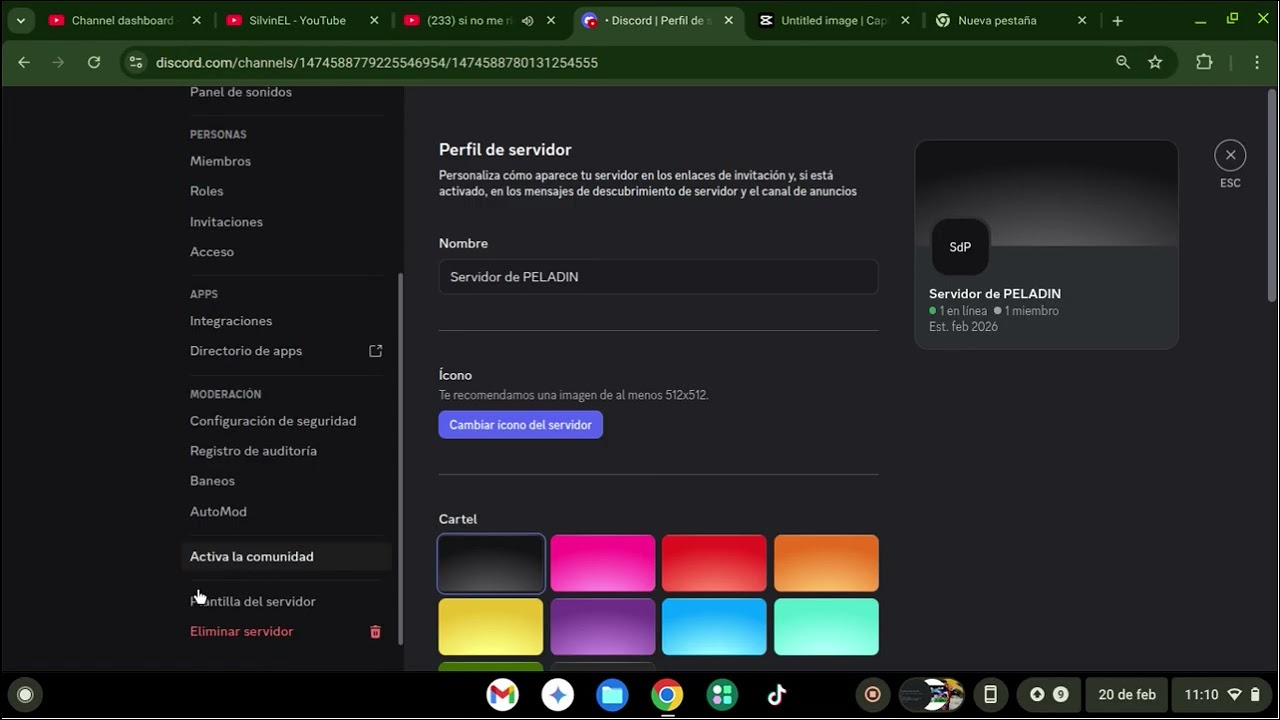 Como borrar un servidor de Discord? | PC