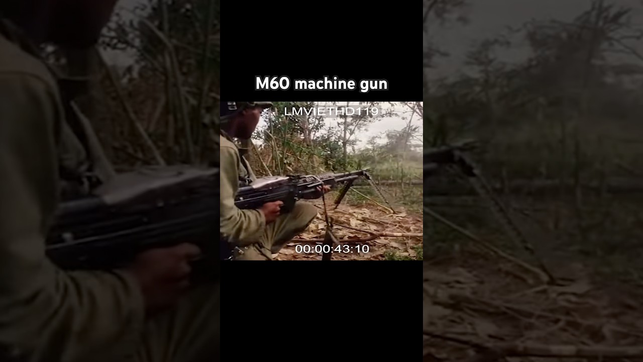 M60 MACHINE GUN FOOTAGE 🔥 #gunshorts #guns #guncollection #vietnamwar #nam #m60 #machinegun #usa
