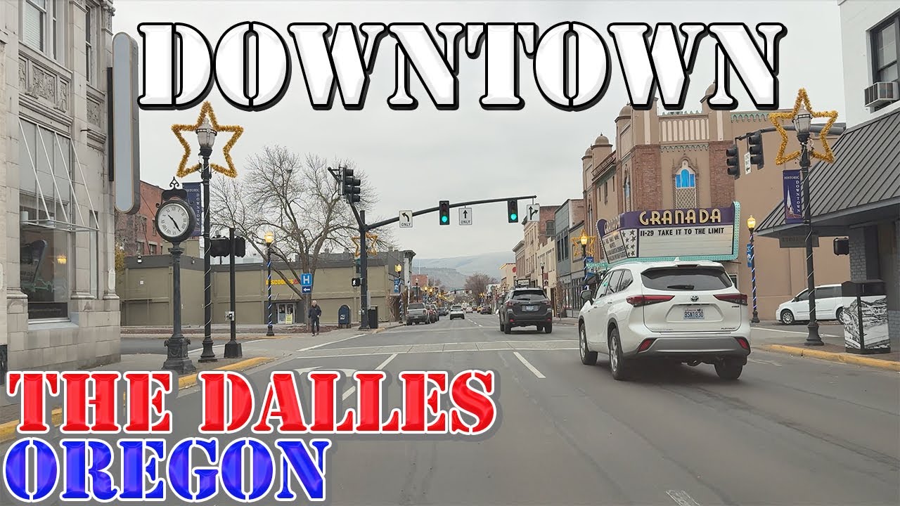 The Dalles - Oregon - 4K Downtown Drive