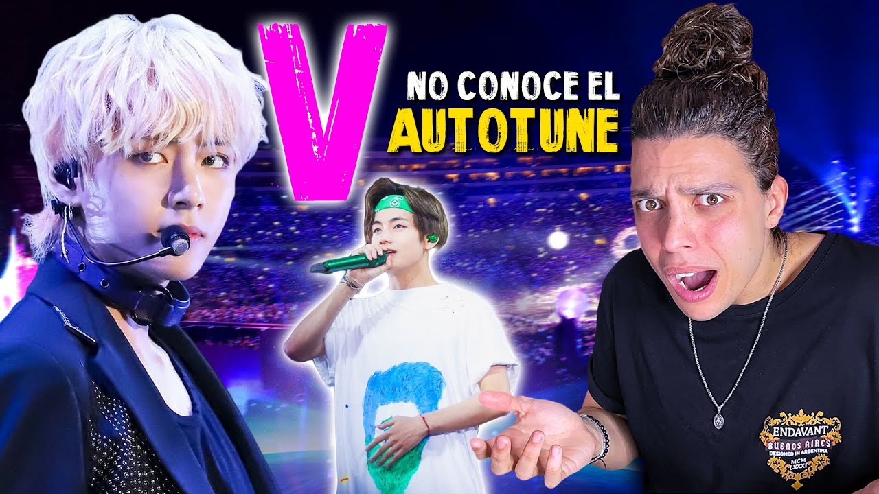 Kim Tae-Hyung (V DE BTS) no conoce el AUTOTUNE (mejores momentos EN VIVO) | Fede Sicaro