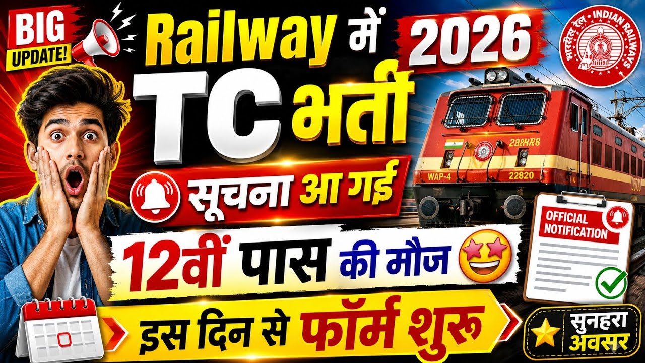 Railway TC Vacancy 2026 | RRB TC New Recruitment Eligibility & Syllabus