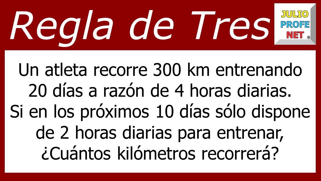 Regla de tres compuesta | Problema 2 #julioprofe