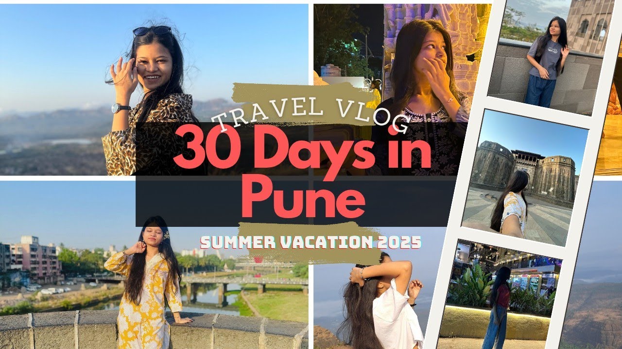My First Vlog ✨ 15 Best Places I Visited in Pune | Summer Vacation Diaries 2025 💛 #youtubevideos 