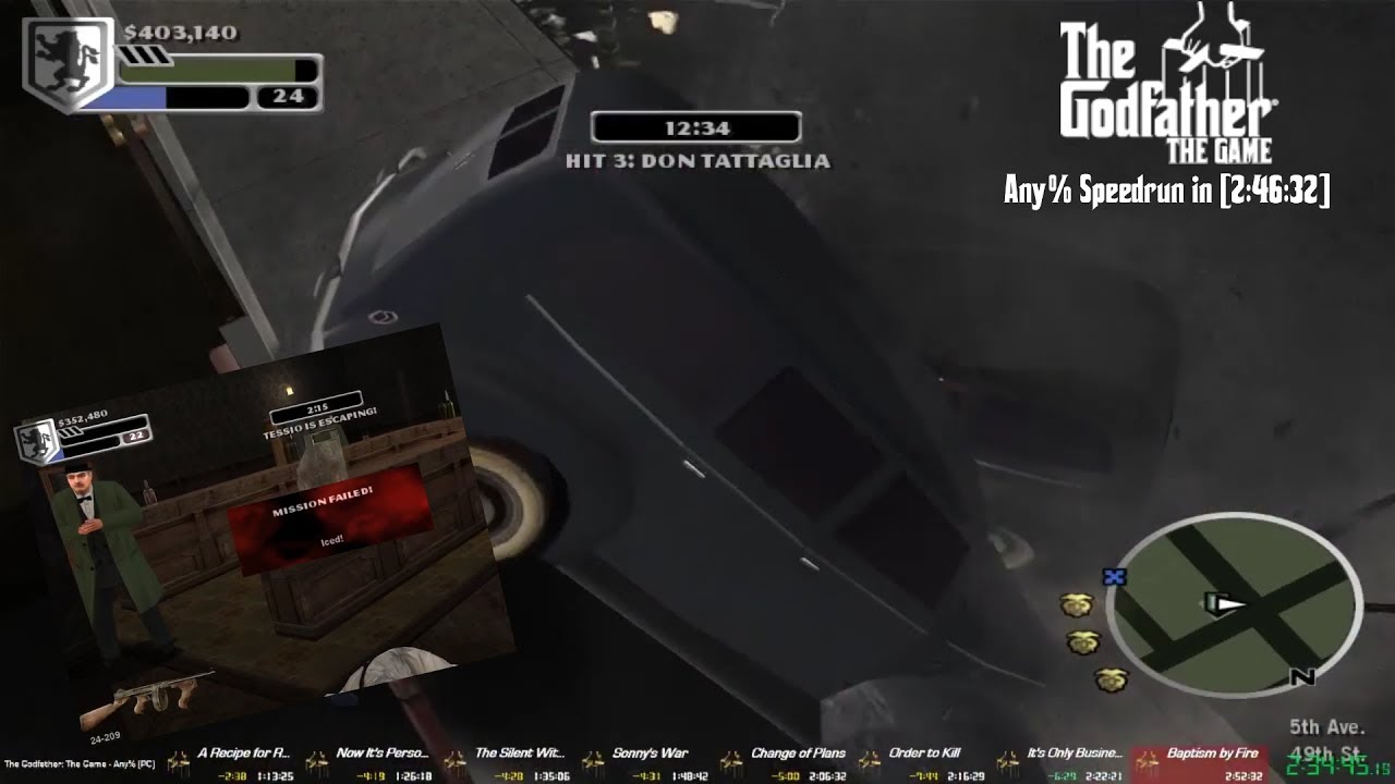 The Godfather: The Game (PC) - Any% Speedrun in [2:46:32] PB
