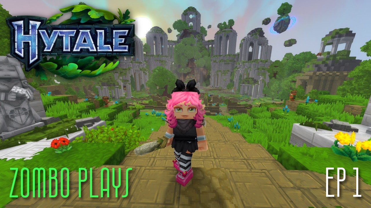 Is This Potentially Better Than Minecraft??? ZomBo Plays: Hytale: E1