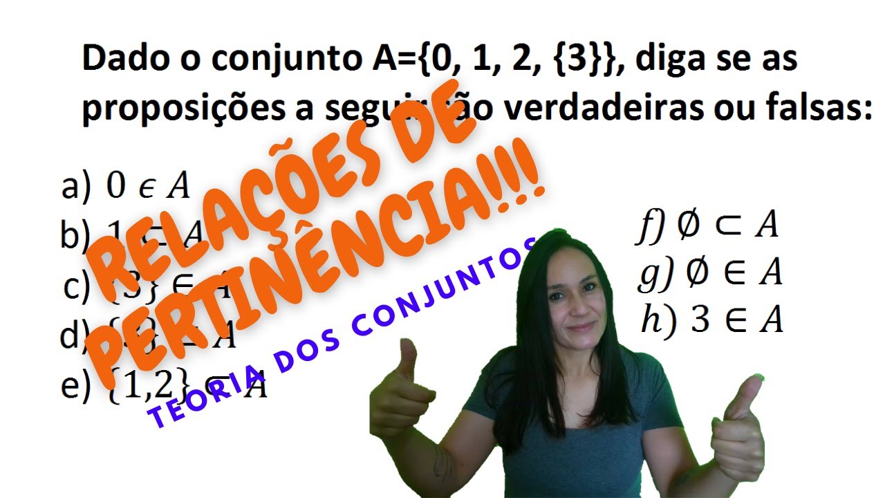 #conjuntos #pertence #contido #nãocontido #matemática    RELAÇÕES DE PERTINÊNCIA/CONJUNTOS