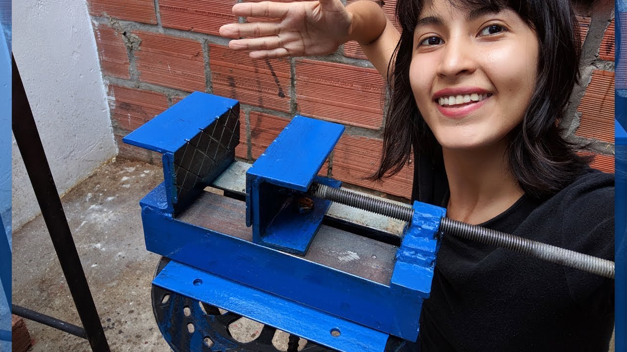 PRENSA O TORNILLO DE BANCO FÁCIL Y BARATO (Materiales reciclados)/ KellyBlogs