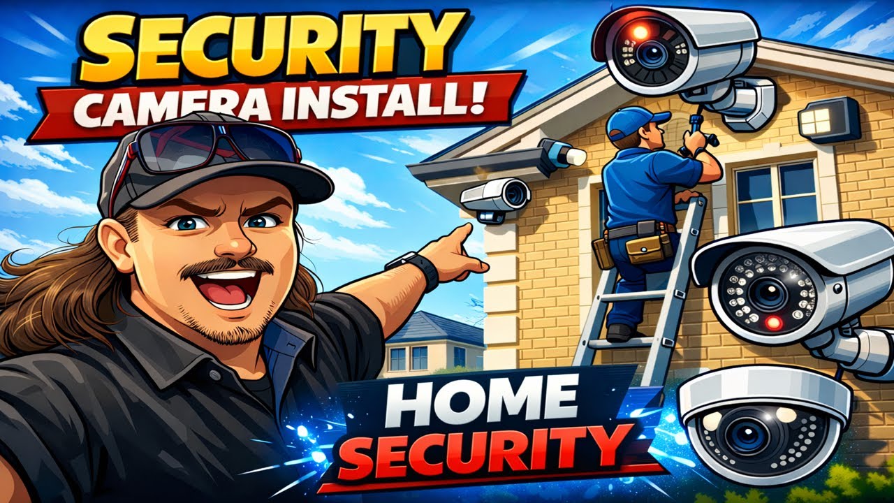 Security Camera Install Full Video 🎥🔧 #SecurityCameras #CCTVInstallation #HomeSecurity