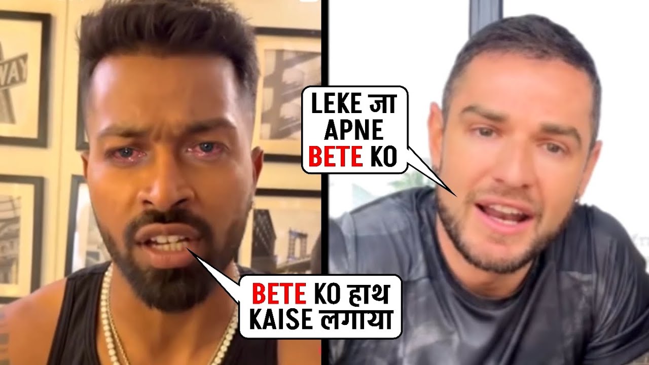 Furious Hardik Pandya threatening Ex-Wife Natasa's boyfriend Alex for Daring to slap his son Agastya