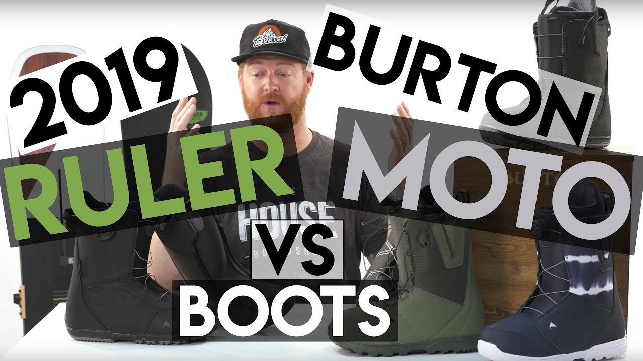2019 Burton Moto vs Ruler Snowboard Boots Review