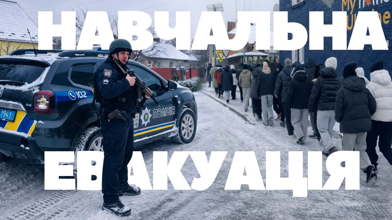Навчальна евакуація у зв'язку з відпрацюванням алгоритму нападу на учасників освітнього процесу