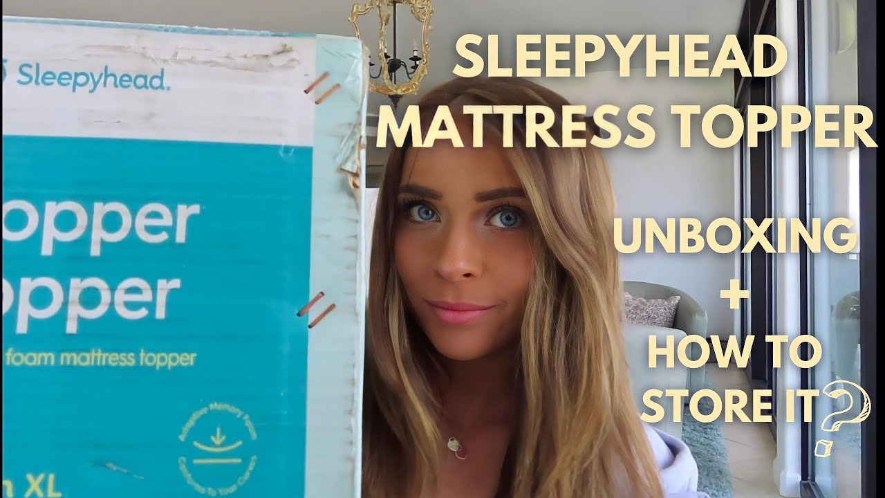 mattress topper- unboxing + how to store it!