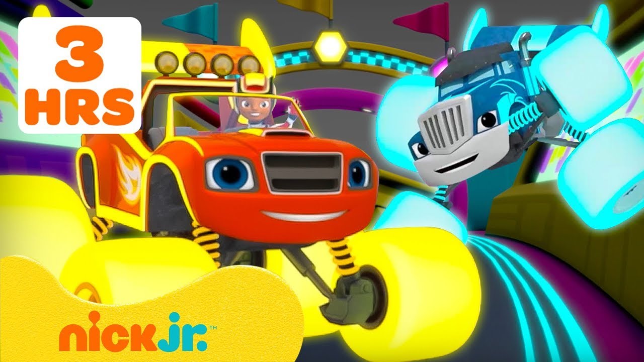 Blaze i mega maszyny | 3 GODZINY wyścigów i akcji z Blaze’em! 🚗💨 | Nick Jr. Polska