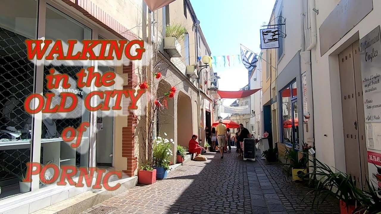 Walking in old city of Pornic