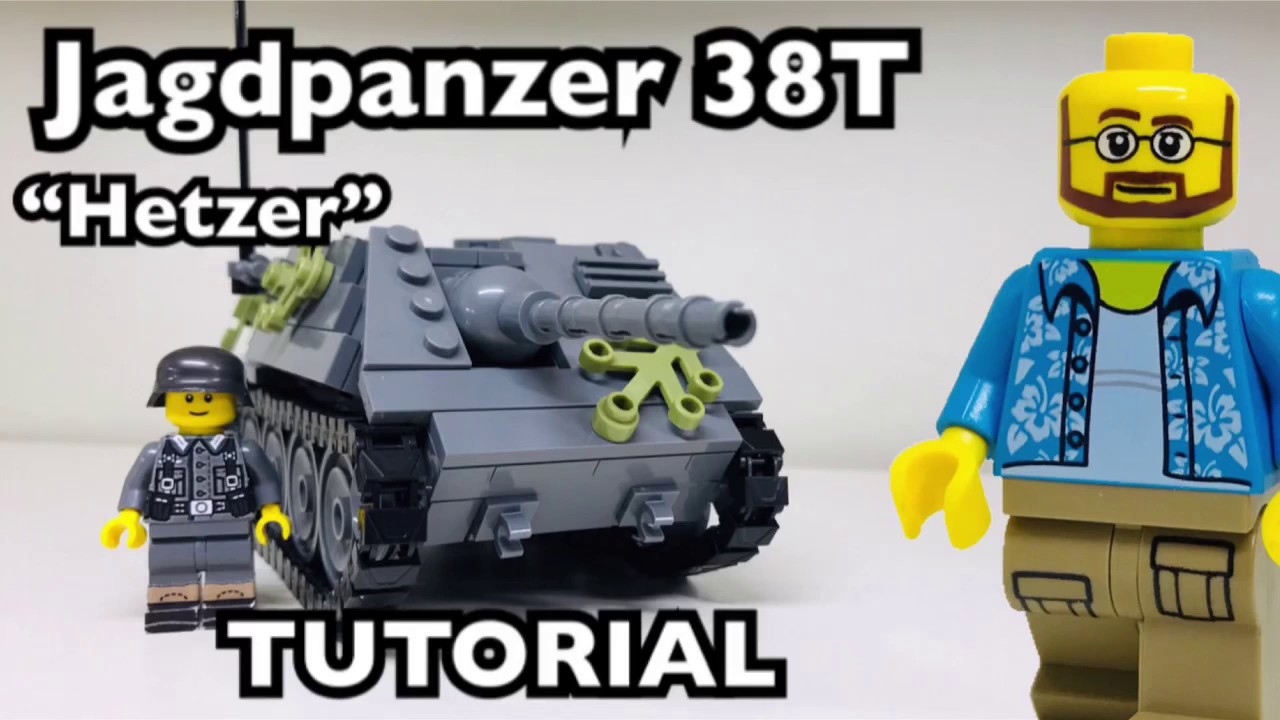 WW2 Lego Florida Shoooter Jagdpanzer 38(t) “Hetzer” building tutorial/Instructions