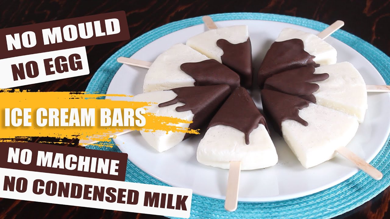 Choco Bar Ice Cream | No Condensed Milk, No Mould | How Tasty Channel