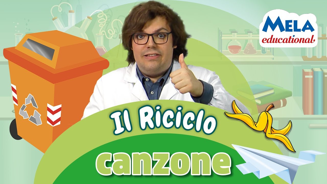 Il riciclo - Renato lo scienziato canzone Educational @Mela_Educational