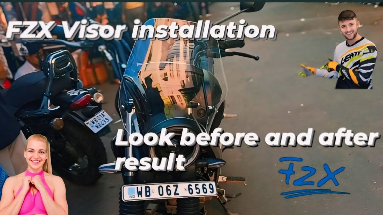 Yamaha FZ-X Visor Installation / Modified