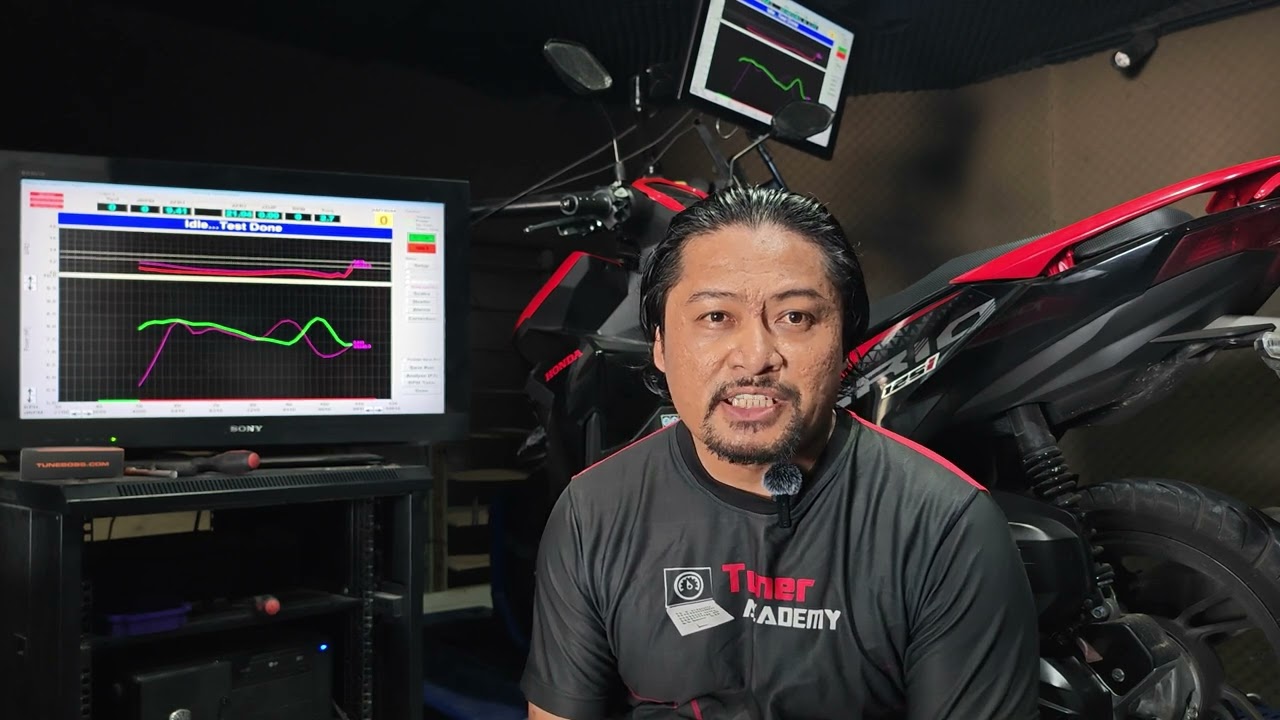 Dyno test Vario 125 tukar roller dan pulley 13.8 degree