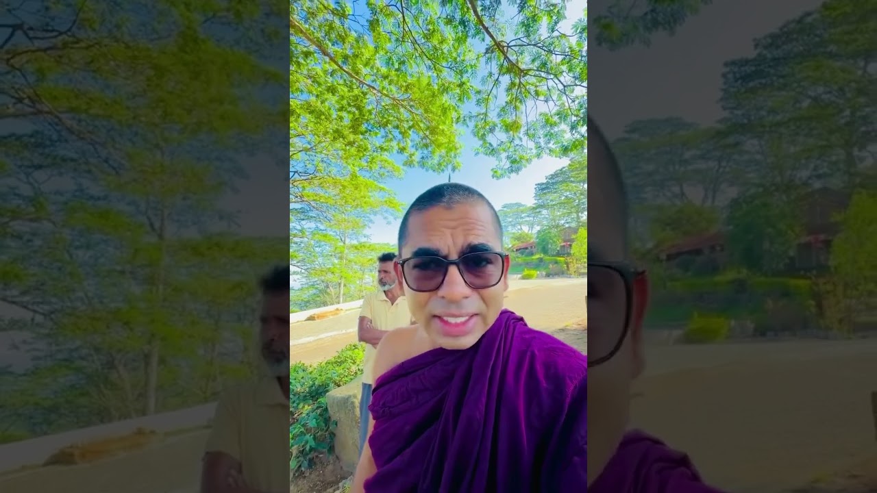 නෙල්ෂන් මාමත් සග සමුළුවට පෙර මහන කරනවා. 🥹🇱🇰 