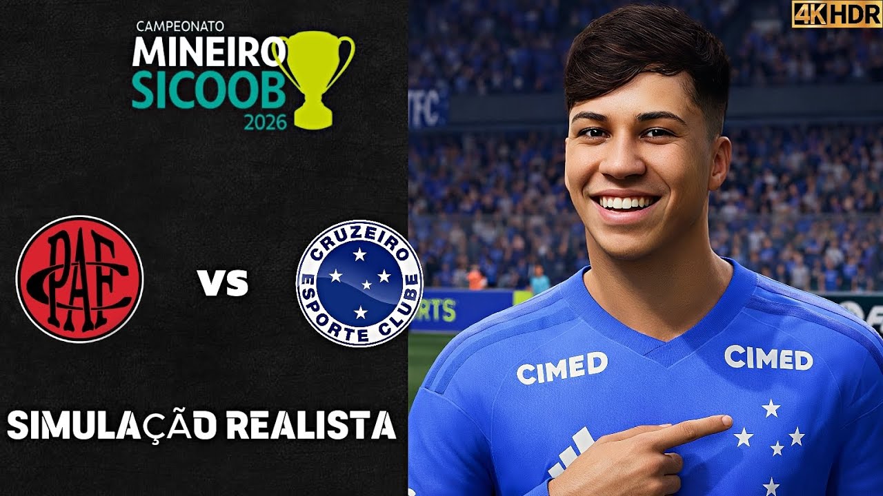 FC 26 - Pouse Alegre vs Cruzeiro | SEMIFINAL do Campeonato Mineiro 2026 | Simulação 4K Ultra HD.