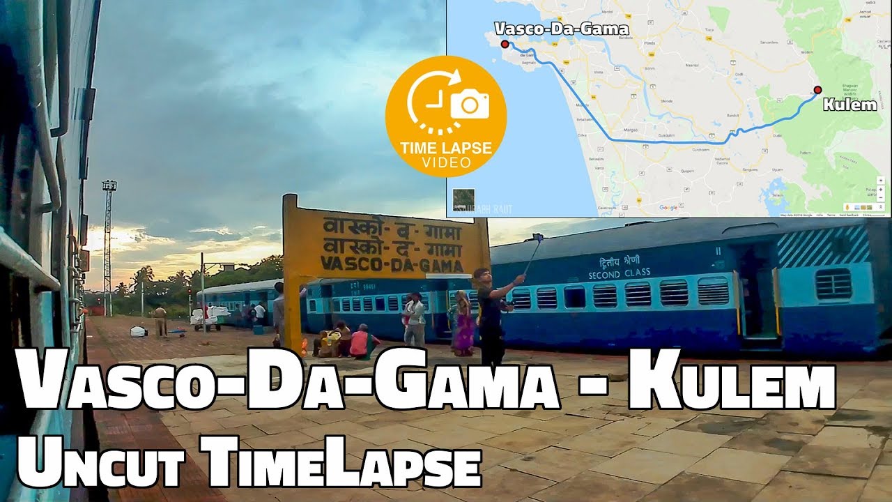 Indian Railways Time-lapse Journey: Vasco-Da-Gama to Kulem Uncut Time-lapse | 0.5 Sec Timelapse