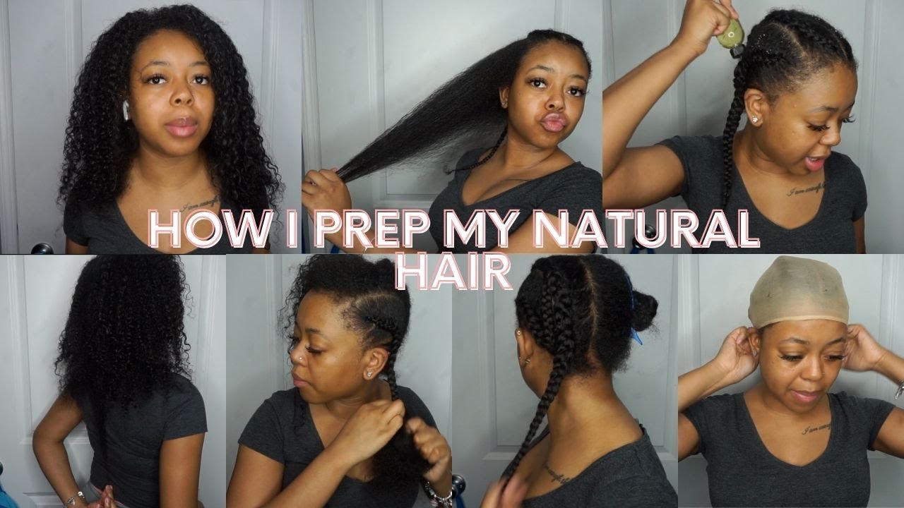 HOW I PREP MY NATURAL HAIR FOR WIG INSTALLS | FLAT INSTALL | FAST HAIR GROWTH