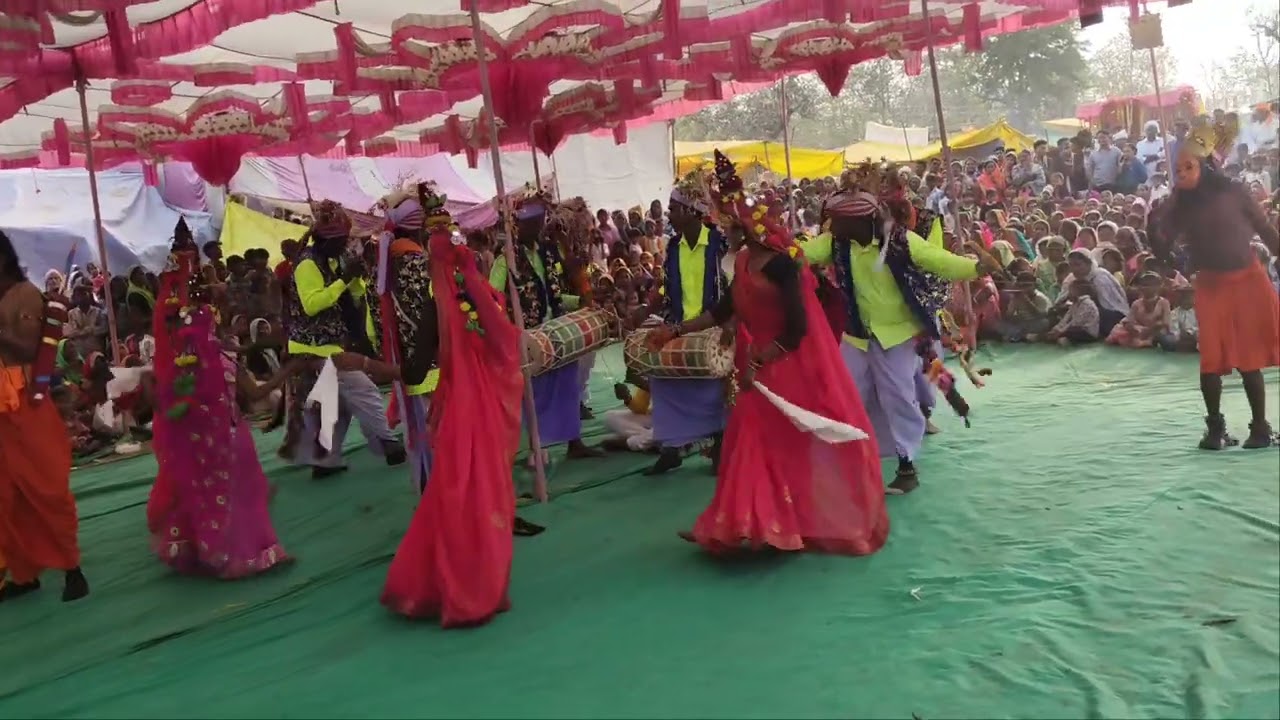 Adivasi korku culture folk dance team bairatiki 