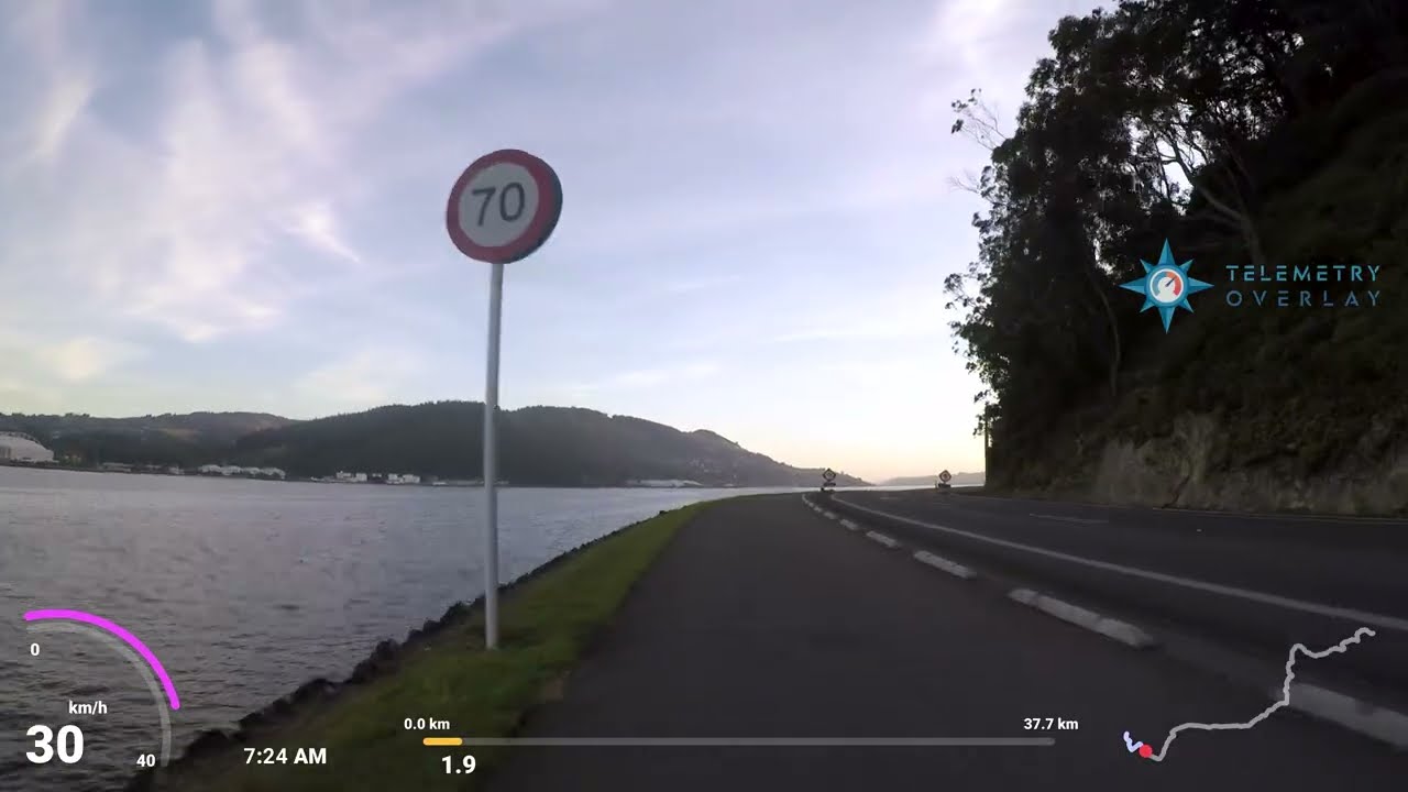 Morning Cycle Ride - Dunedin Harbour, New Zealand