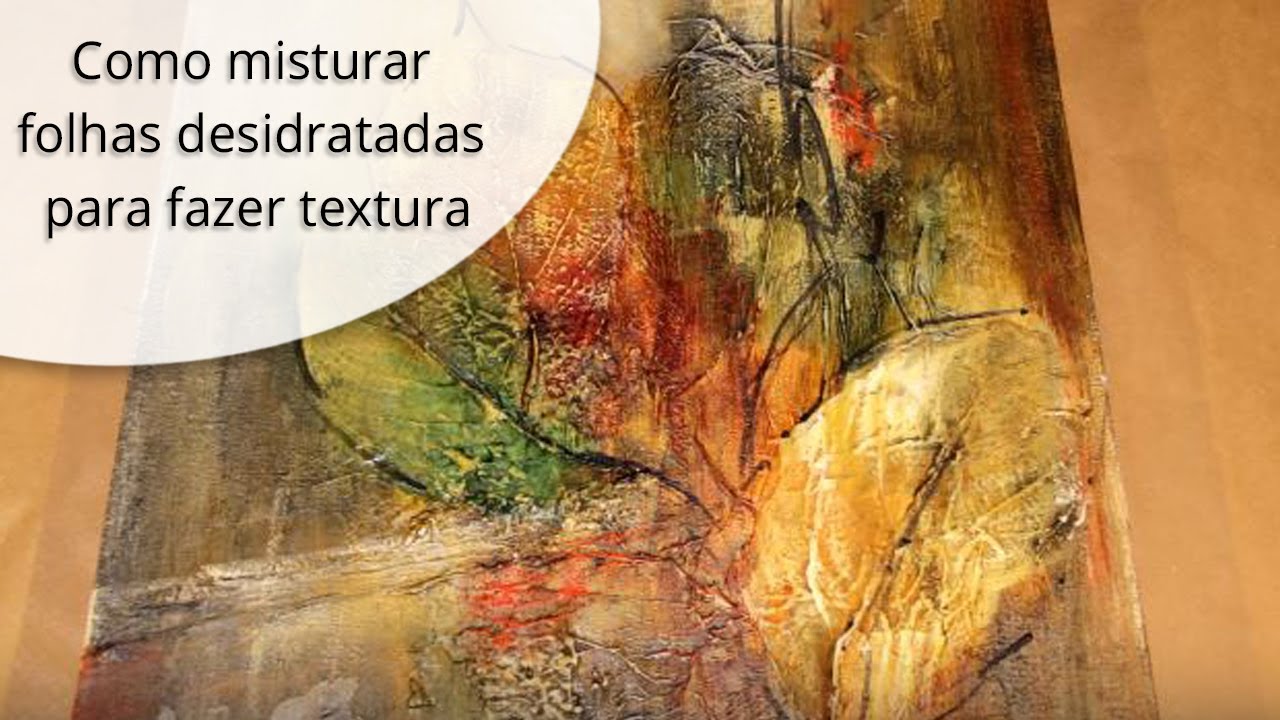 Como misturar folhas desidratadas para fazer textura