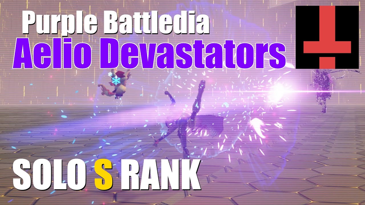 Purple Battledia SOLO S RANK Partisan HuFi - PSO2 NGS