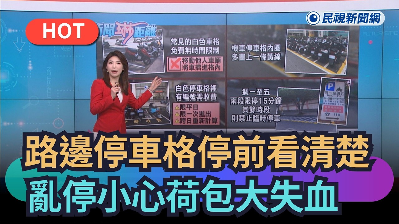 【熱搜新聞】路邊停車格停前看清楚　亂停小心荷包大失血｜民視新聞｜