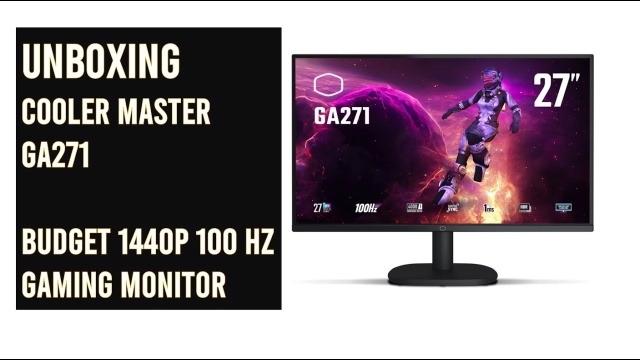 UNBOXING Cooler Master GA271 - The Cheapest 1440p 100Hz Gaming Monitor!