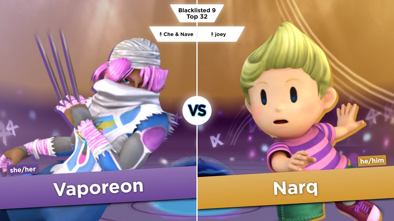 Blacklisted 9 Top 32 - Vaporeon (Sheik) vs Narq (Lucas)