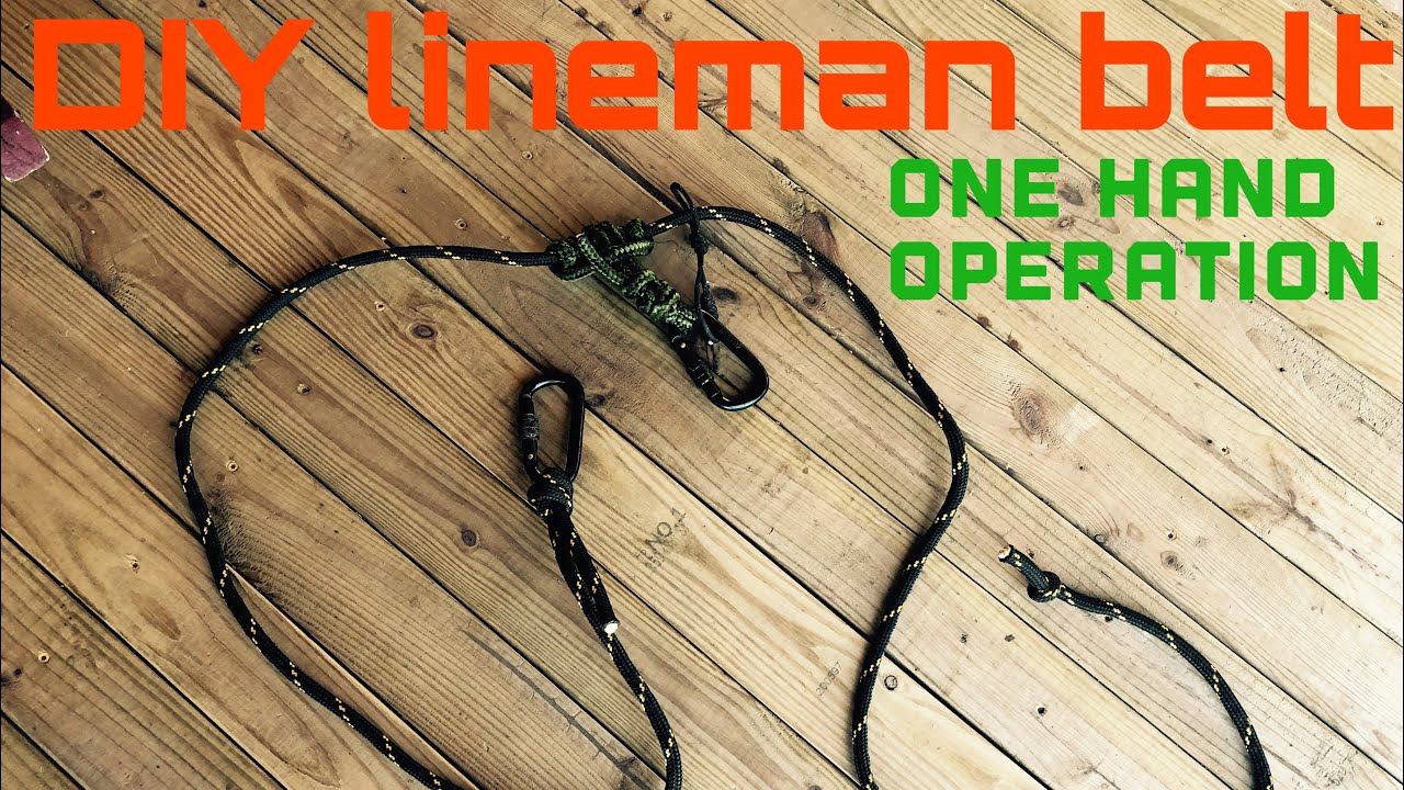 DIY - How to make a lineman’s belt