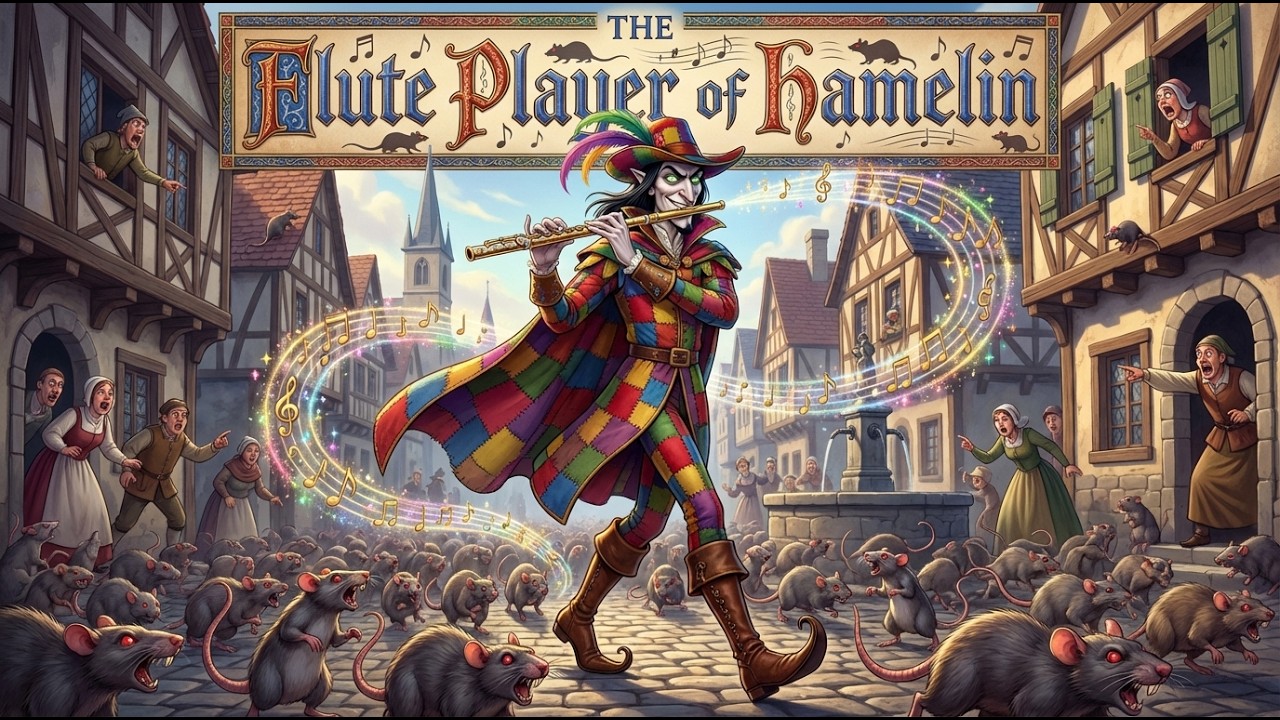 The Pied Piper of Hamelin – Animated Fairy Tale | Classic Bed Time Story