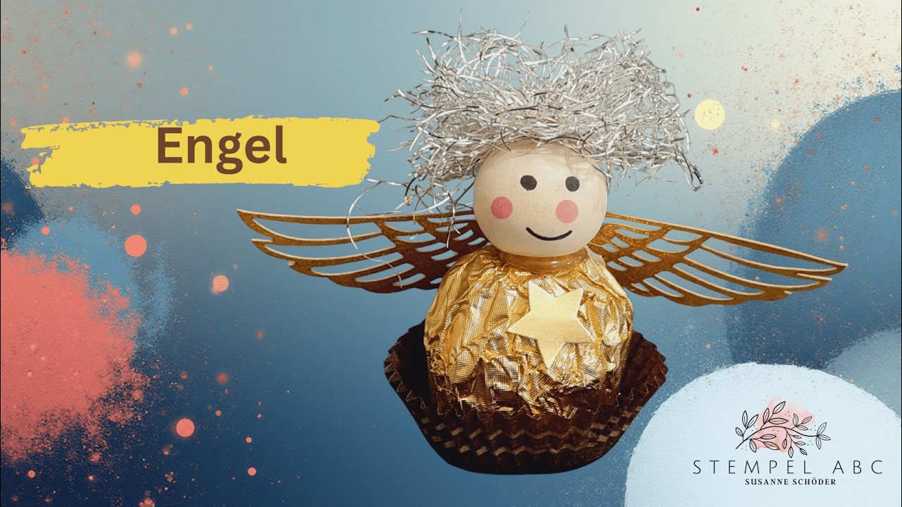 Goldene Kugel als Engel