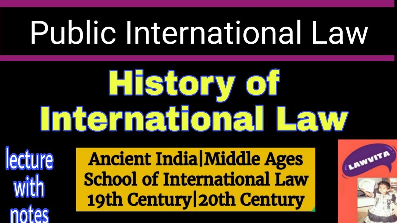Historical Development of International Law/International Law lecture with detailed notes