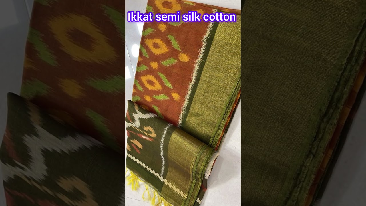 silk cotton saree #ikkatsarees #pochampallysarees @AlbeeroseFashions