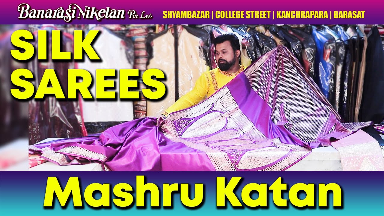 Mashru Katan Silk Sarees | Body Plain Varity Colour from BN