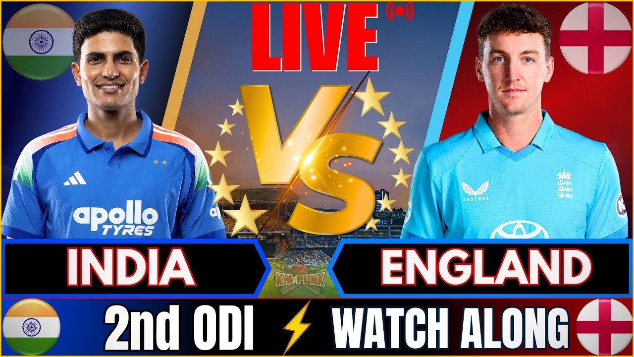 🔴 India vs England, 2nd ODI Commentary | Live Cricket Match Today | IND vs ENG Fan Chat | 2nd Inning