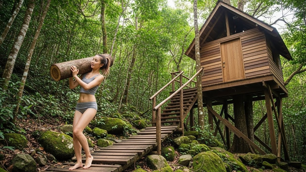 Girl CEO Left City to Build an Unbreakable Wooden Treehouse in the Forest