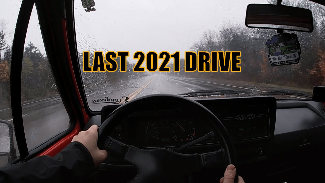 Jetta 1 Vr6 3.6L Cold start and POV driving in the rain **Last 2021 Drive**