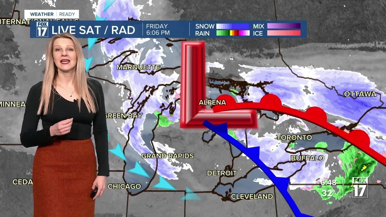 Friday Late PM Forecast: Blowing snow, breezy, cold