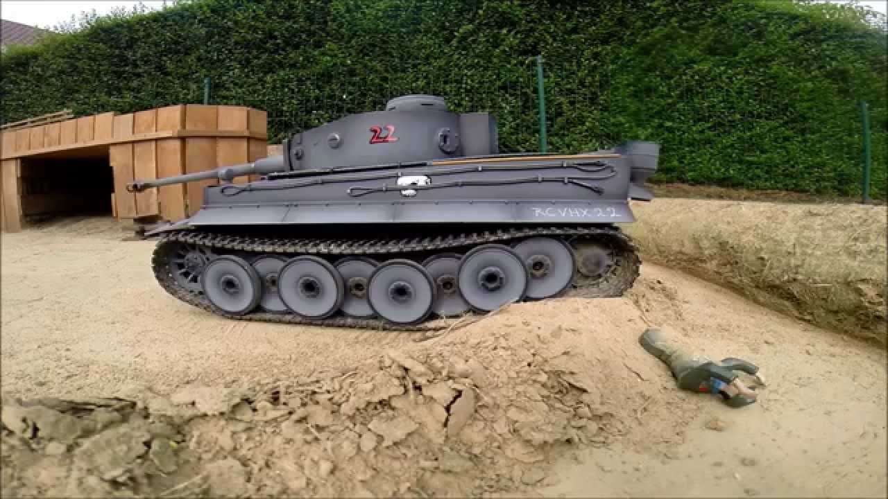 RC Tank Tiger 1 Torro Full Metal Battle 1/16 Scale 2015 Part#2