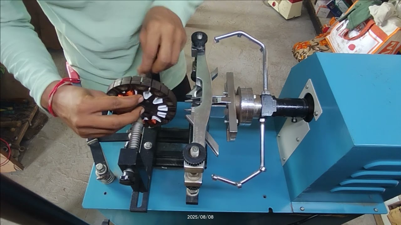 Fan Repairing kaise kare( Part 3 )| Fan Stator Winding Only Winding #fan #ceilingfan ‎⁨@rajdiptec⁩  