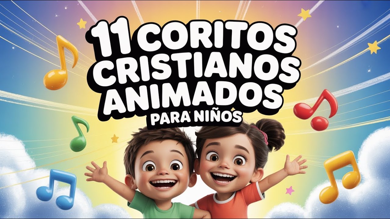 11 Coritos Cristianos Animados para Niños – Mix de Música Cristiana Infantil🎶
