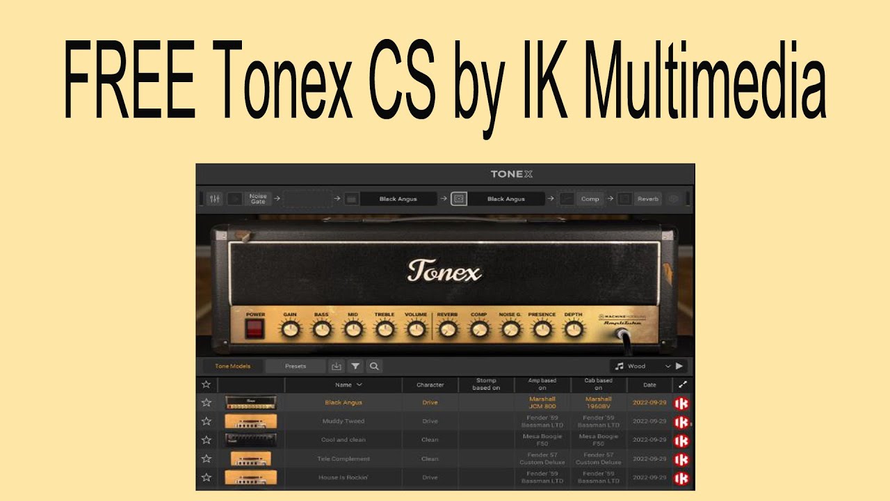 FREE Tonex CS by IK Multimedia