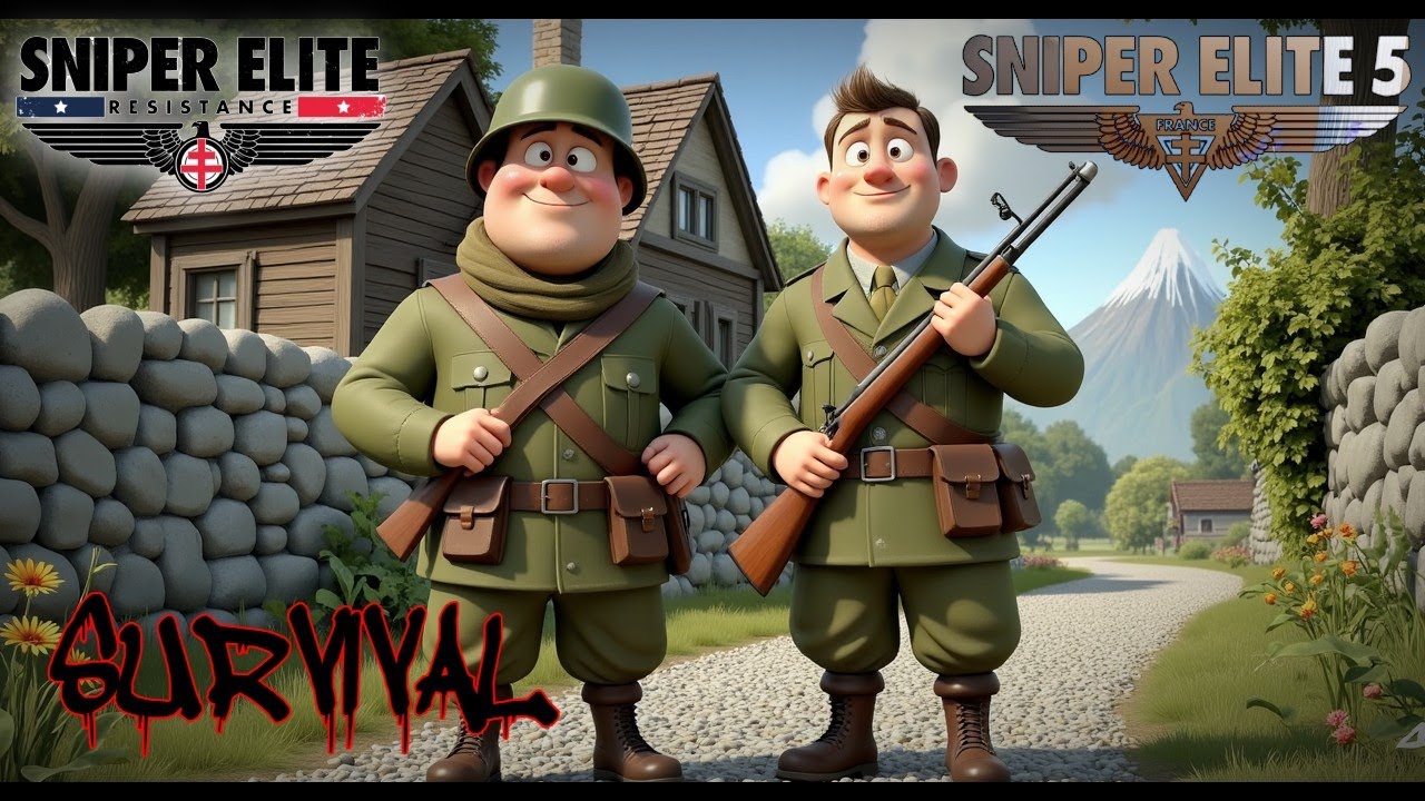 Sniper Elite Survival - Coop- Can We Defend The Posts? 💀